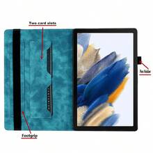 sosofi 1 Miếng Retro Loại bướm Thiết kế mèo TPU Bội thu Vỏ bảo vệ Với chất liệu da PU Che phủ Cho máy tính bảng , Tương thích với - Màu xanh lam - Xem 3
