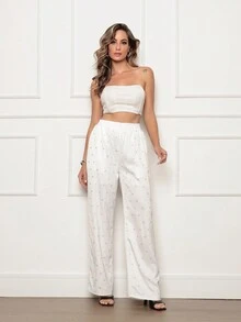 Women Pants - trắng - Xem 2