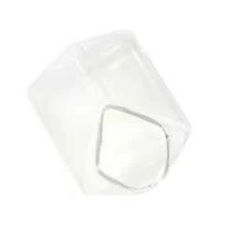 1pc Glass Milk Carton Pitcher Cute Transparent Milk Box Cup Mini Milk Jug Container, 12oz - White - View 5