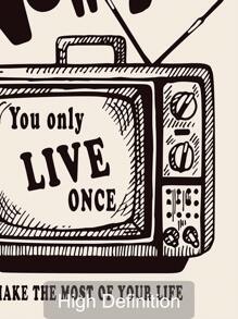 2 套 Chaos Life 引言电视复古艺术海报帆布印刷时尚墙壁极简主义绘画适用于客厅、卧室、宿舍、家居装饰，无框架 - 杏色 - 查看 4