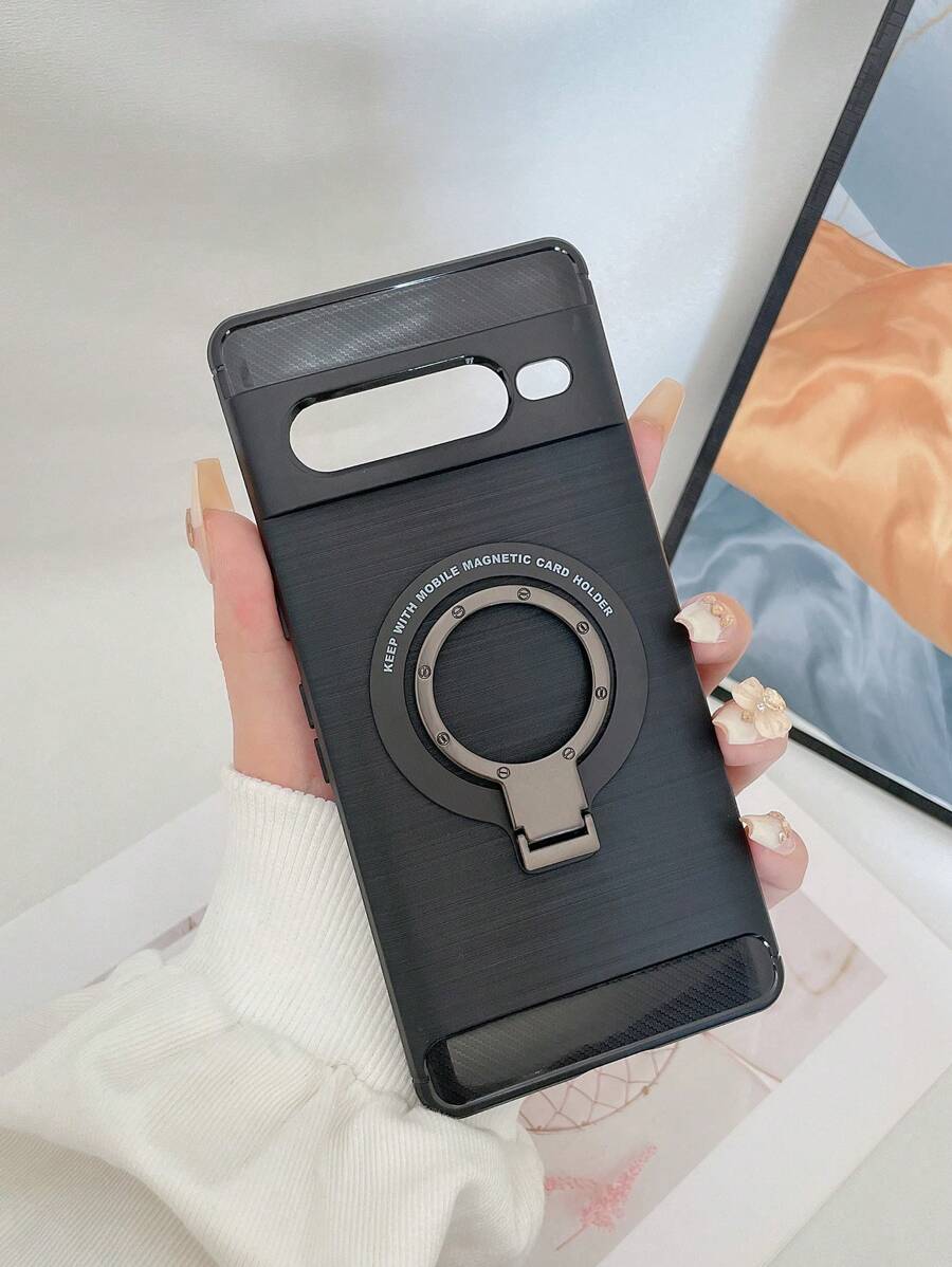 1 Miếng Đen Chống giọt bắn TPU Ốp lưng & bao da điện thoại Với Kim loại Từ tính Vô hình Đứng Thích hợp Đối với Điểm ảnh iPhone 11/12/13/14/15 Thiên hà Điện thoại - Trong sáng - Xem 1