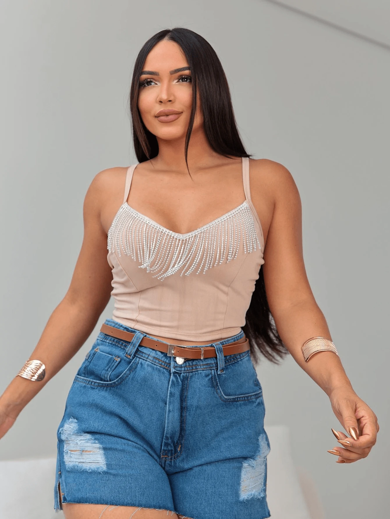 Women Tops - Màu be - Xem 1