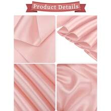 1個帶有花朵、蝴蝶結和緞帶的婚禮彈性椅套,適用於宴會派對裝飾