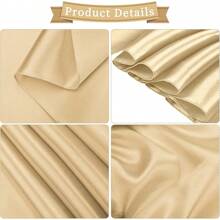 1個帶有花朵、蝴蝶結和緞帶的婚禮彈性椅套,適用於宴會派對裝飾