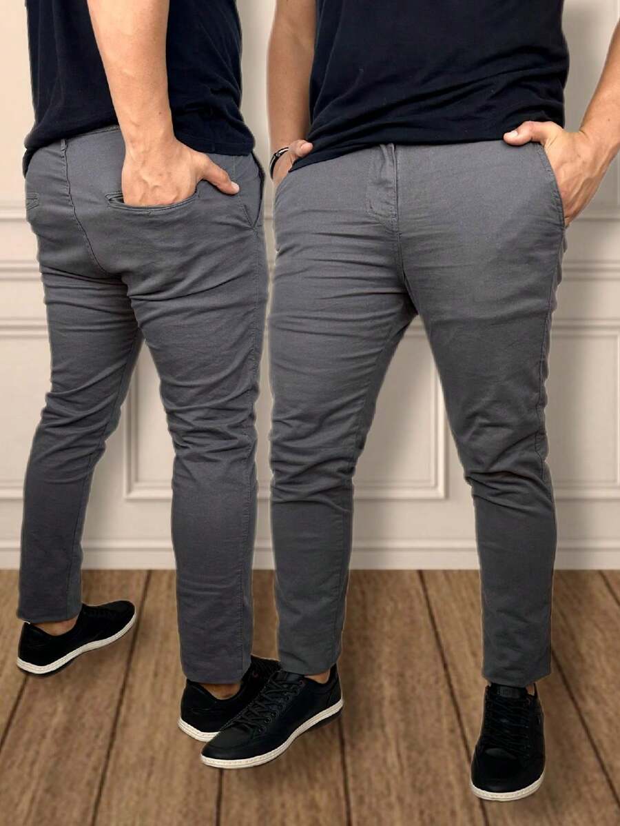 Men Pants - Gris Oscuro - Ver 1