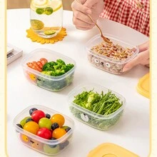 Mô hình Cartoon Trong suốt Hộp cơm trưa - trắng - Xem 5