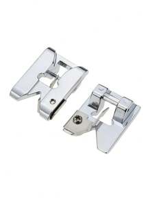 1入家用多功能縫紉機配件,擺邊、攬邊、刺繡壓腳一體化 - 銀色 - 查看 3