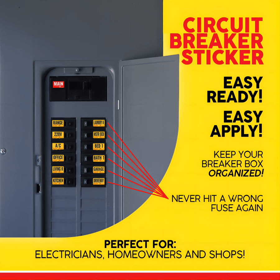 Electrical Box Panel Label Circuit Breaker Directory Classification