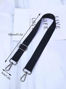 70-120CM可調整替換肩帶，適用於公事包或斜跨包的肩帶配件 - 黑色 - 查看 5