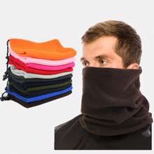 1入組男士可調節三合一多功能絨面頸套、帽子和圍巾套裝 - 咖啡棕 - 查看 3