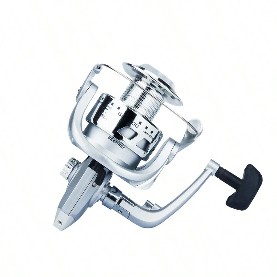 1PC Fishing Reel GS1000-7000 Semi-Metal Grip 5.2:1 High Speed Spinning Reel Carp Fishing Saltwater Reel - Silver - View 1