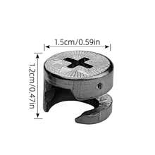 10入組家具凸輪鎖螺母,用於櫥櫃抽屜、梳妝臺和衣櫥面板的連接器