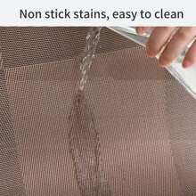 1 件装餐垫 PVC 隔热防油西式桌垫 日式风格家居复古杯垫 - 咖啡棕 - 查看 3