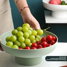 1 Pièce Centre De Table Pour Plateau De Fruits Rond Au Style Moderne Pour La Décoration De La Cuisine Et La Décoration De La Maison - Blanc - Voir 6