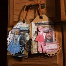 have a good day 1box Cartoon Characters Themed Stickers, Retro Decorative Stickers For Diy Crafts, Phone, Notebook, Computer Decoration, Aesthetic Scrapbooking, Junk Journal, Collage Material, Creative Art Supplies (6 Designs Random Delivery) - Multicolor - View 3