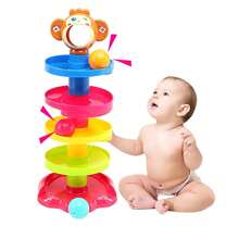 Juguete Bebé Torre Pelotas Estimulación Desarrollo Roll Ball - Naranja - Ver 1