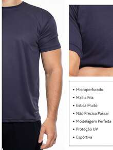 Men T-Shirts - Blue - View 2