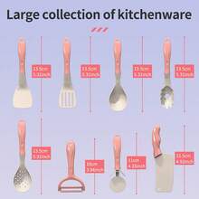 Set De Juguetes De Cocina Rosa De 81 Piezas - Beis - Ver 4