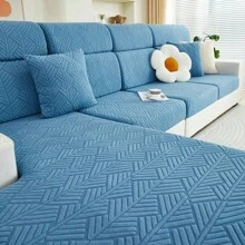 1 件加厚高彈性幾何圖案沙發套,防髒,防刮,適用於單座、雙人座、三座、四座、l 型、s 和 M 尺寸沙發墊套,寵物防髒沙發防護罩