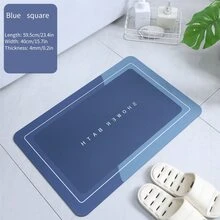 一件式柔軟矽藻土防滑地墊浴室入口地墊廚房衛浴入口吸水地墊矽藻泥快乾地墊,多種顏色可選