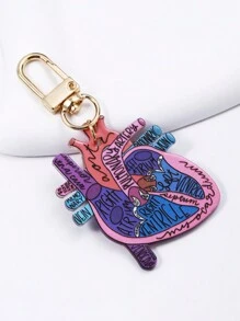1pc Fashionable Europe And America Style Acrylic Heart Shaped Handbag Accessory Doctor/Nurse Themed Charm Keychain For Nurse Day/Valentine'S Day/New Year Gift Gifts For Nurses Key Chain Charms Guts Scrub Suit Nurse Uniform Nurse Accessories Valentines - Multicolor - View 4