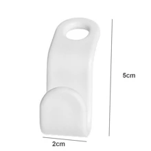 10pcs White Clothes Hanger Connector Hook, Thicken Plastic Hanger Linking Hook For Stackable Storage - White - View 5