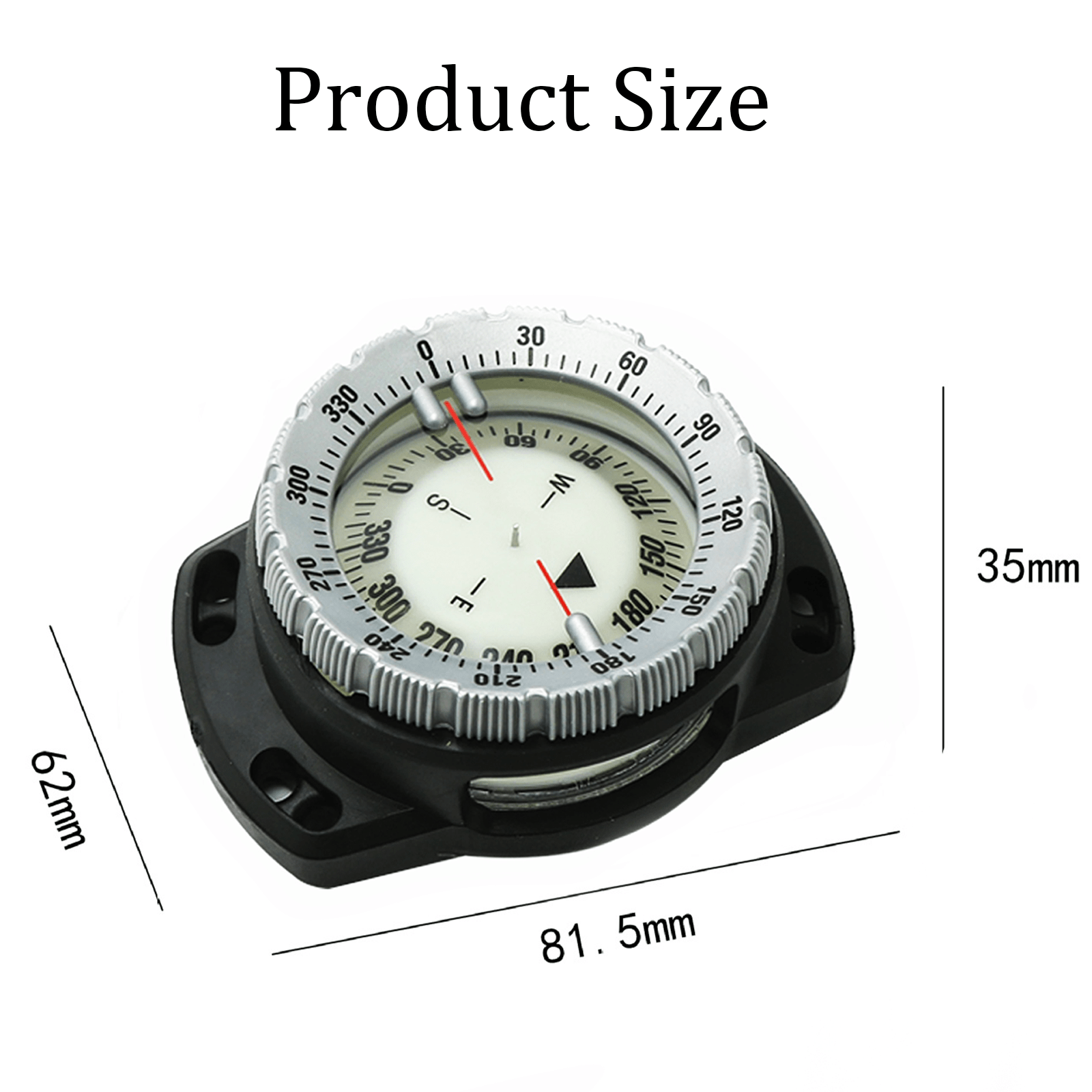 Diving Compass Underwater Compass Diving Compass Elastic Cord Underwater Compass