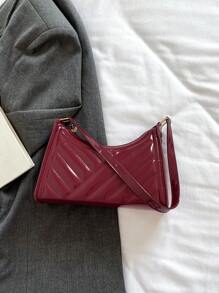 Solid Color Minimalist Lightweight Shoulder Bag Christmas Gift Bag
Merry Christmas - Red - View 3