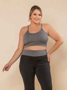 Plus Size Sports Bras - Xám - Xem 5