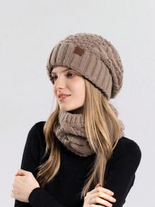 Winter Europees en Amerikaans Stijl: Hoed En Sjaals Sets Voor vrouwen Naar Warm houden , Wol gebreid Pet Met Oorkleppen En Hals Warmer