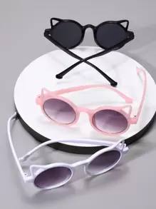 3pcs/Pack Kids/Children's Fashion Fashion Glasses For Beach, Party, Outdoor, Travel