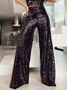 Women Pants - 黑色 - 查看 5