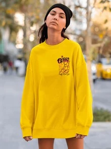 Men Sweatshirts - Màu vàng - Xem 5