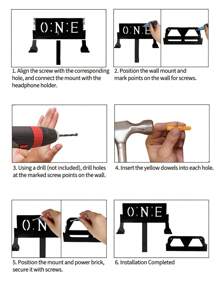 1 Soporte De Pared Para Xbox One (consola No Incluida), Con Soporte De Controlador Desmontable Y Gancho Para Auriculares, Accesorio De Juego Perfecto, Gran Idea De Regalo - Negro - Ver 10