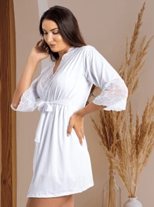 Women Robes - Blanco - Ver 2