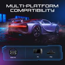 PXN Force Feedback Steering Wheel, V10 Racing Wheel 270/900 Degree with Adjustable Linear Pedals and 6+1 Shifter Gaming Racing Steering Wheel for PC, PS4 - PXN-V10 - View 6