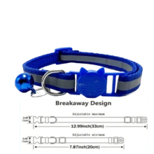 2pcs Pet Collar With Anti-choking And Night Light Function, Blue - Blue - View 2