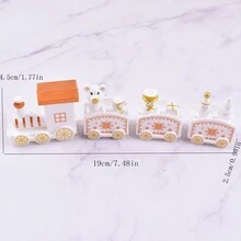 1 件聖誕火車蛋糕裝飾 - 白色 - 查看 3