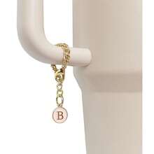 杯子用字母飾品2pcs起始名稱id個性化手柄飾品,適用於保溫杯 - 軍綠色 - 查看 4