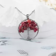 1 Pièce/ Collier Pendentif De Vie Arbre De Chakra Tressé À La Main, Style Unisexe, Idéal Pour La Fête Et Le Cadeau De Festival