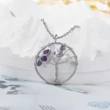 1 Pièce/ Collier Pendentif De Vie Arbre De Chakra Tressé À La Main, Style Unisexe, Idéal Pour La Fête Et Le Cadeau De Festival