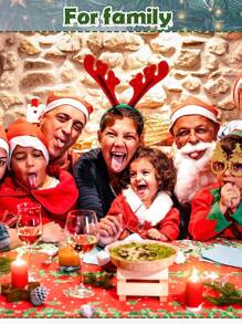 6 Pezzi Cappello Di Babbo Natale Rosso E Bianco Per Uomini E Donne, Perfetto Per Feste E Celebrazioni Di Natale