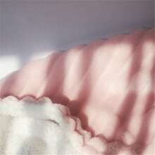 1 Piece Double Layer Baby Girl Pink Polyester Blanket Love Valentine