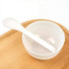 4-In-1 Facial Mask Bowl Set With Plastic Spoon, Brush And Stick, Packaged Individually For Spa And Home Use, Includes Mixing Bowl, Stick, And Brushes, Beauty Salon Mud Mask Application Brushes