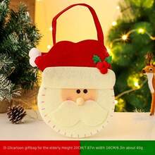 1 套/1 件不織布聖誕禮物袋/裝飾袋/蘋果包裝袋/聖誕禮物袋 - 此產品僅包含禮品袋,不包括其他物品。 - 彩色 - 查看 1