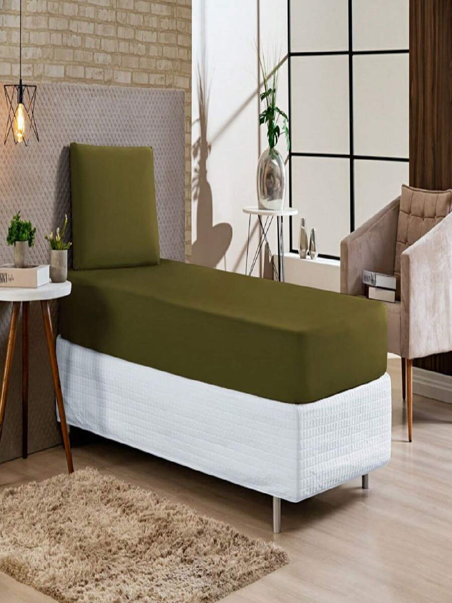 Sheet Sets with Pillowcases - Màu xanh lá cây đậm - Xem 1