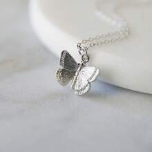 1pc Dainty Necklace  Butterfly Pendant Necklaces Delicate Everyday Necklace for Women Minimalist Personalized Jewelry Christmas Gift - Silver - View 6