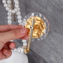 2 件装亚克力粘性墙钩，适用于浴室毛巾，无痕粘钩，适用于墙壁，家居浴室装饰，浴室收纳，秋季装饰，返校季