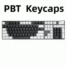 104 Key OEM Backlit Keycaps Set PBT Keycaps Double Shot Black White Key Caps For Mx Cherry Gateron Switch Mechanical Keyboard Kit - Black and White - View 7