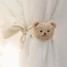1pc Baby Bear Polyester Curtain Tieback Nordic Style Curtain Tie For Nursery Room Love Valentine